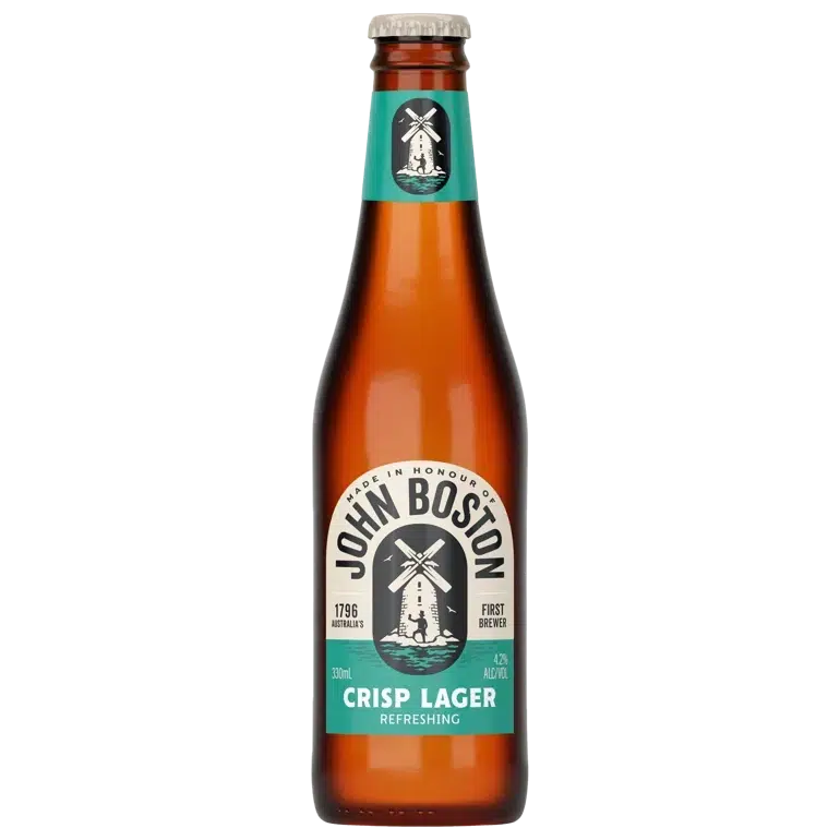 John Boston Crisp Lager Bottle 24x330ml