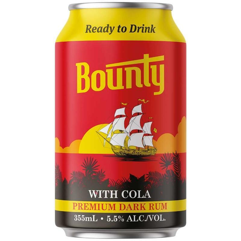 Bounty Strong Premium Dark Fiji Rum and Cola 5.5% Cans 330mlx24