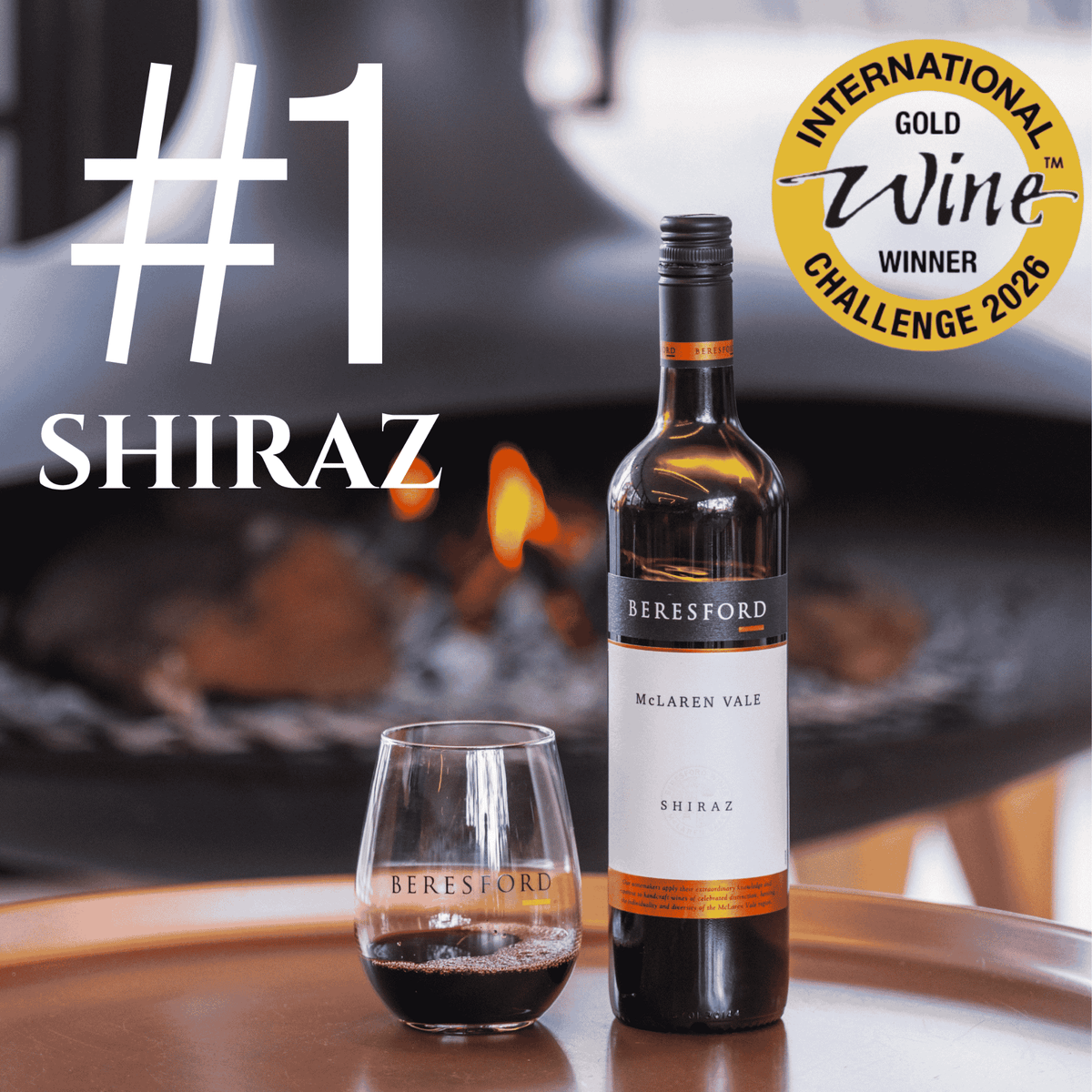 Beresford Classic Shiraz 2023 IWC World's Best Shiraz 750ml