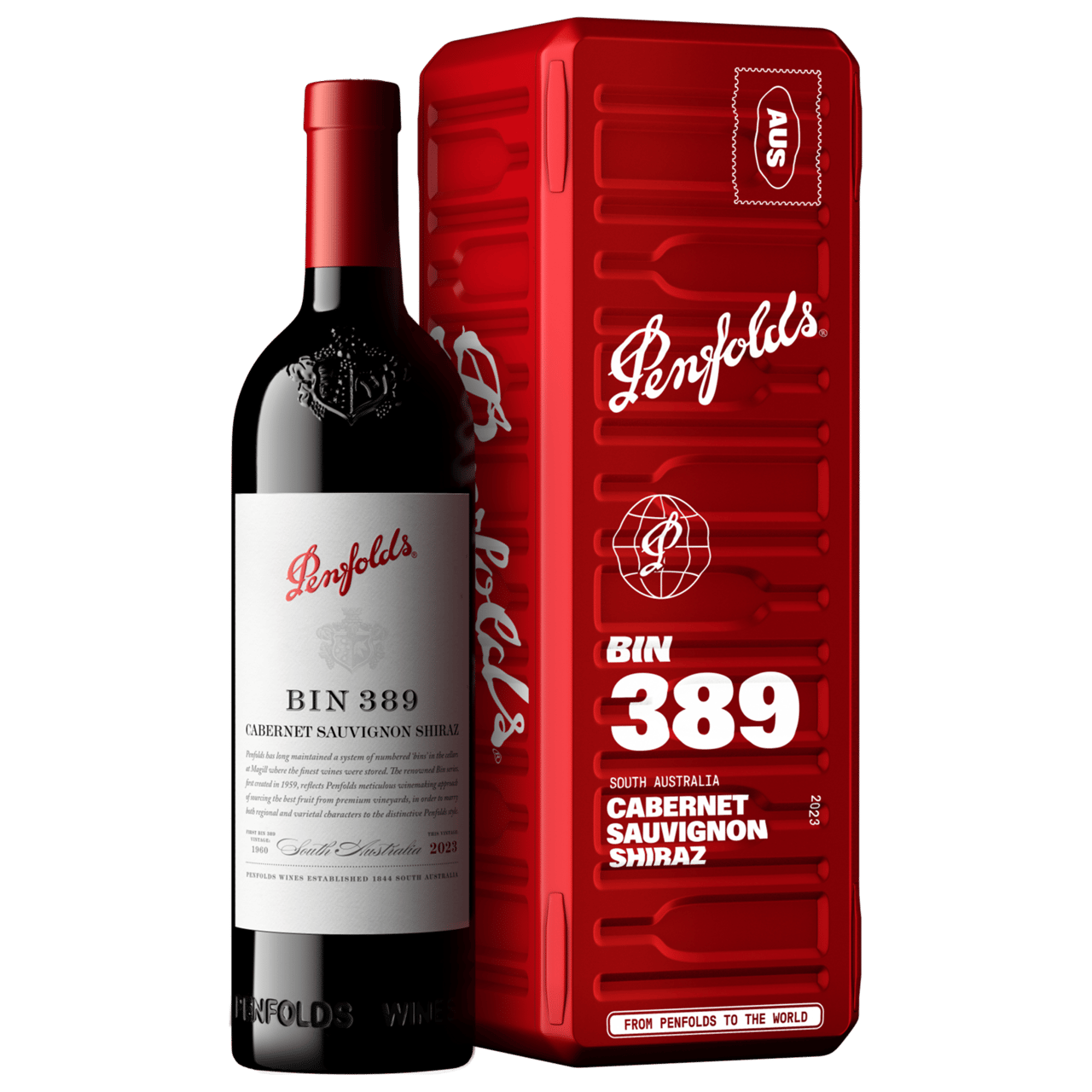 Penfolds Bin 389 Cabernet Shiraz 2023 Limited Edition Holiday Gift Box