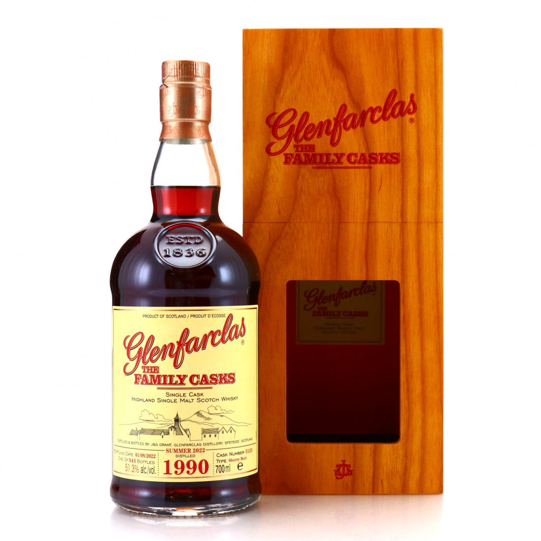 1990 Glenfarclas 30 year Old The Family Casks Cask Strength Single Malt Scotch Whisky 700ml