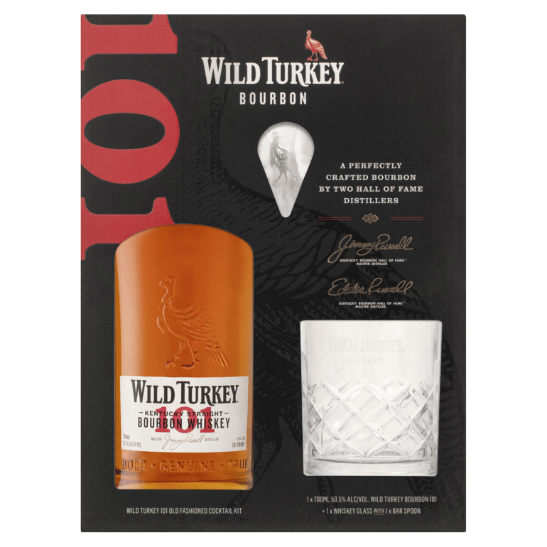 Wild Turkey 101 Bourbon Whiskey Gift Pack 700ml