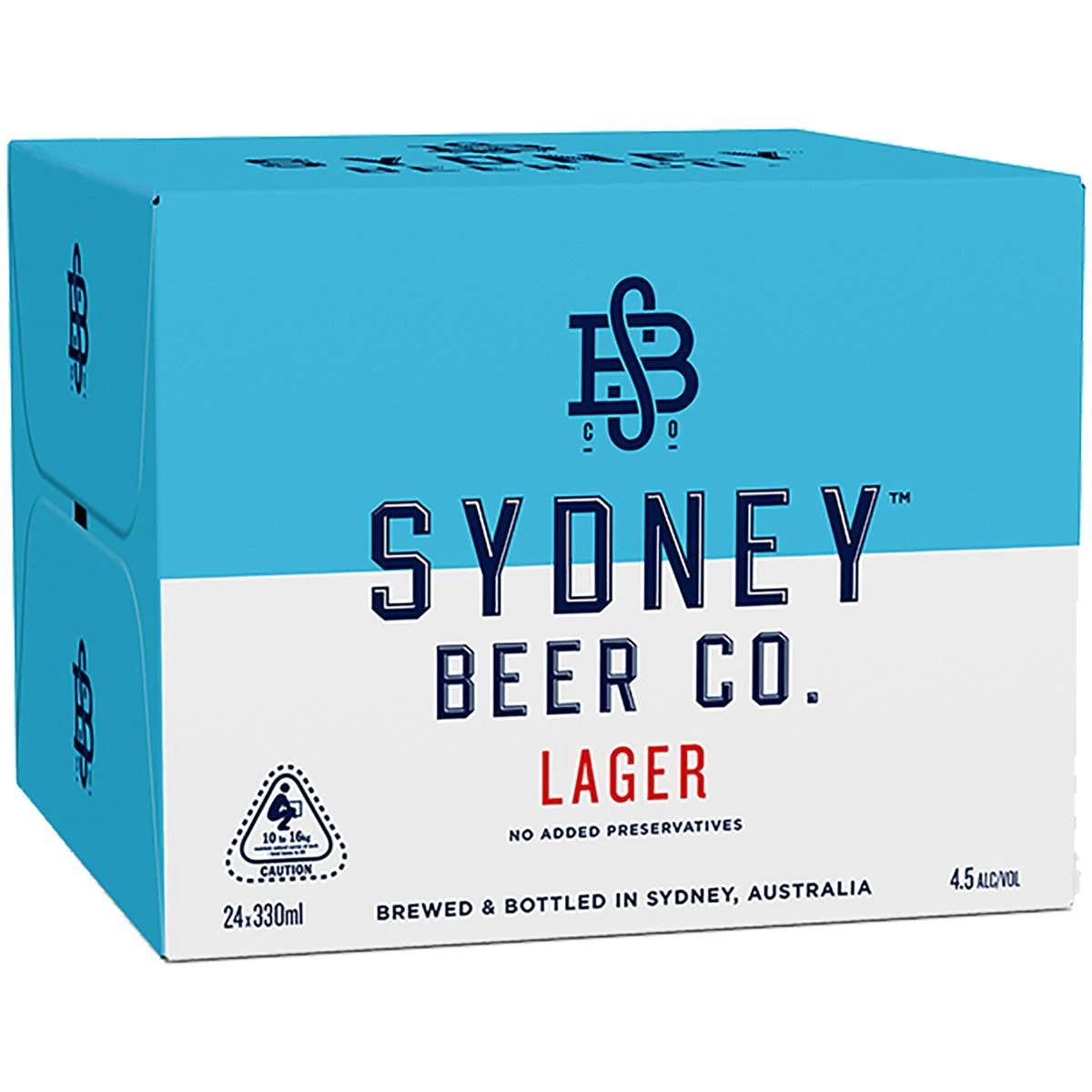 Sydney Beer Co Lager Bottles 330mLx24