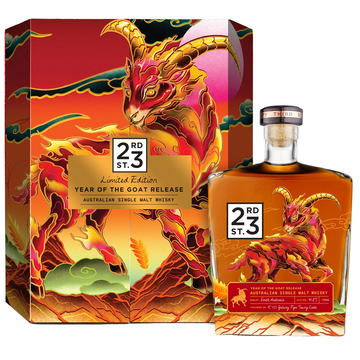 23rd Street Distillery Year of the Goat Single Malt Whisky 700ml