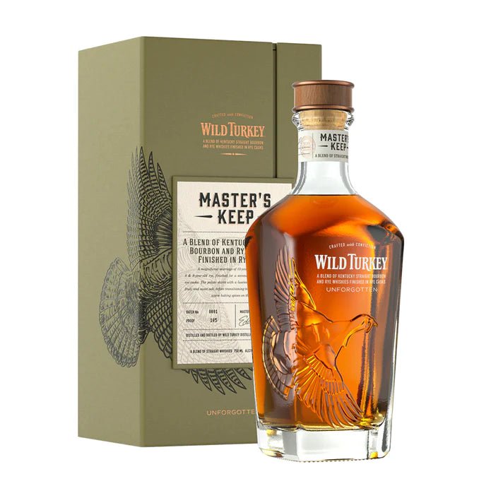 ウイスキー WILD TURKEY MASTER'S KEEP 750ml Wild Turkey Master's Keep Unforgotten Kentucky Blended Bourbon and Rye