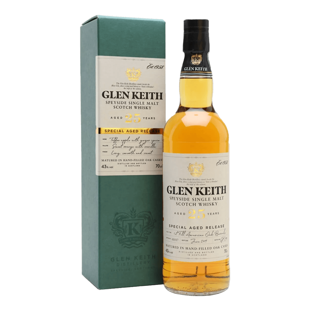Glen Keith 25 Year Old Single Malt Scotch Whisky 700ml