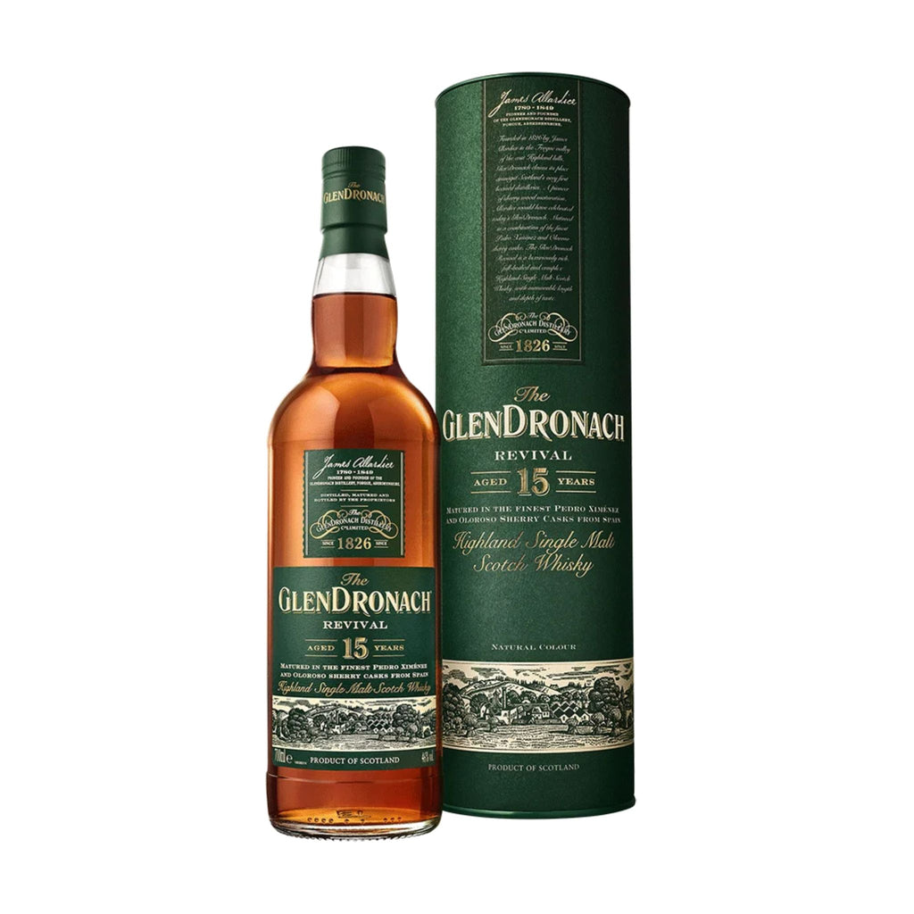 Glendronach Revival 15 Year Old (Older Packaging) Single Malt Scotch Whisky 700ml