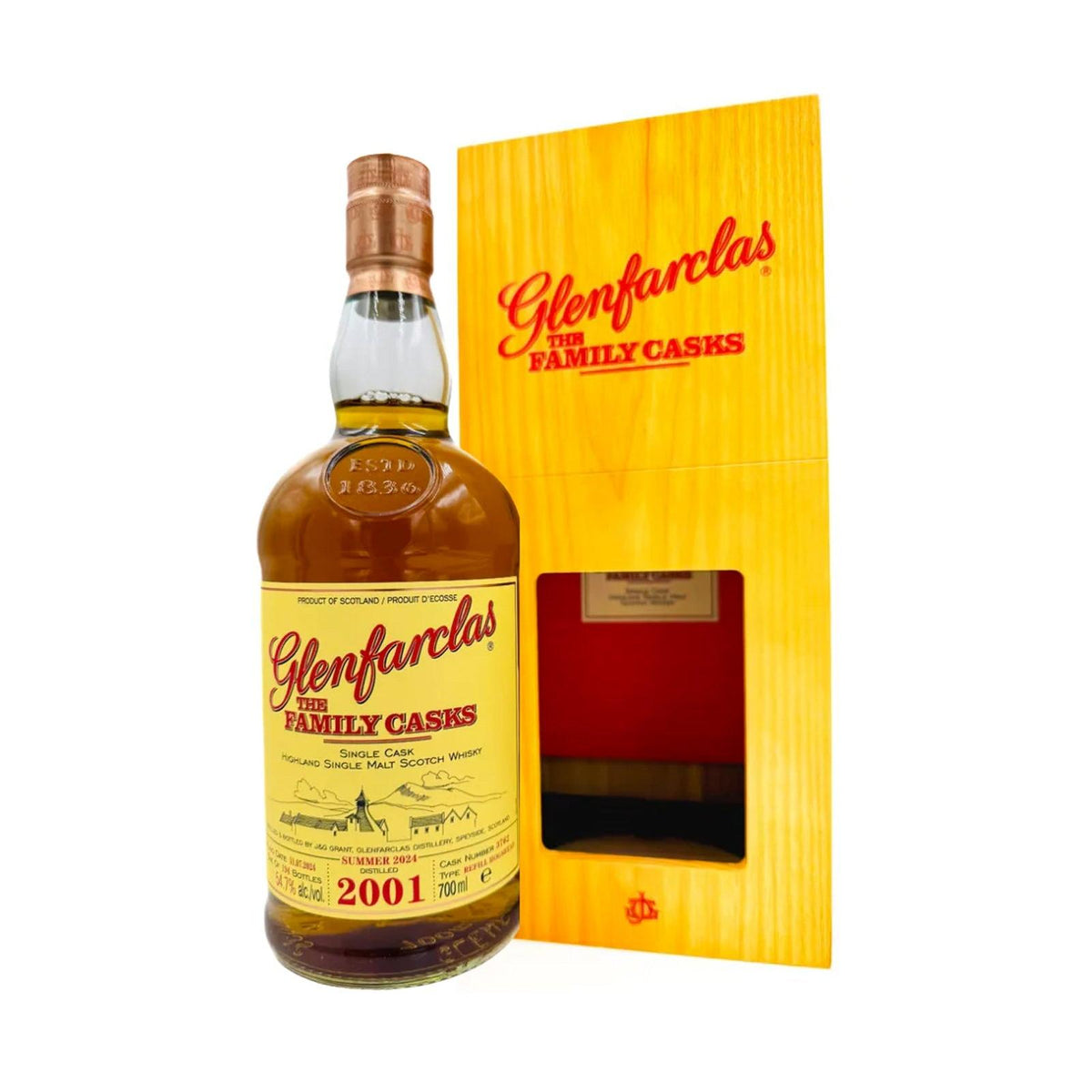 Glenfarclas Family Cask 2001 Cask 3762 Single Malt Scotch Whisky 700ml