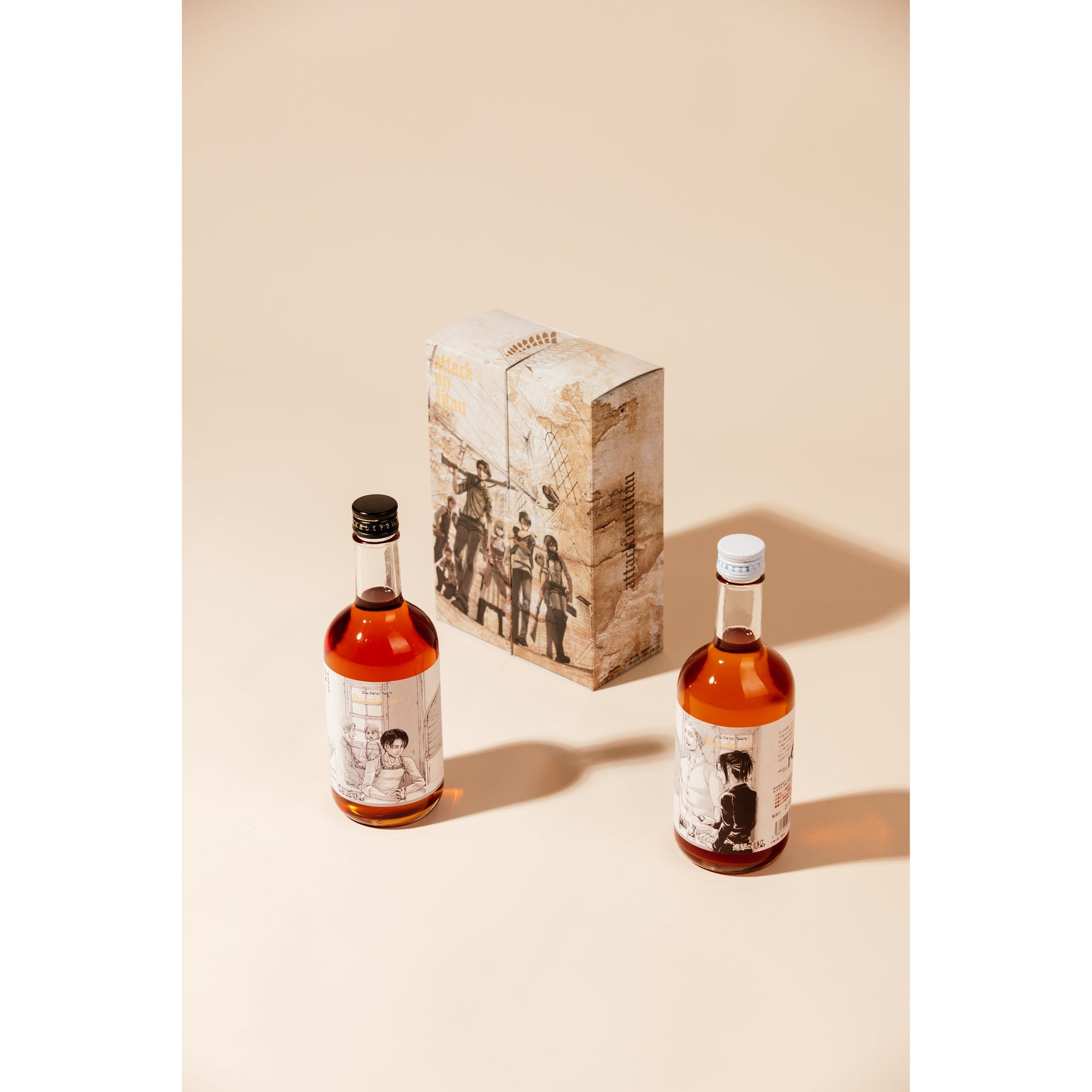 "Attack on Titan" Original drawn label Plum Wine Gift Set 2x500ml