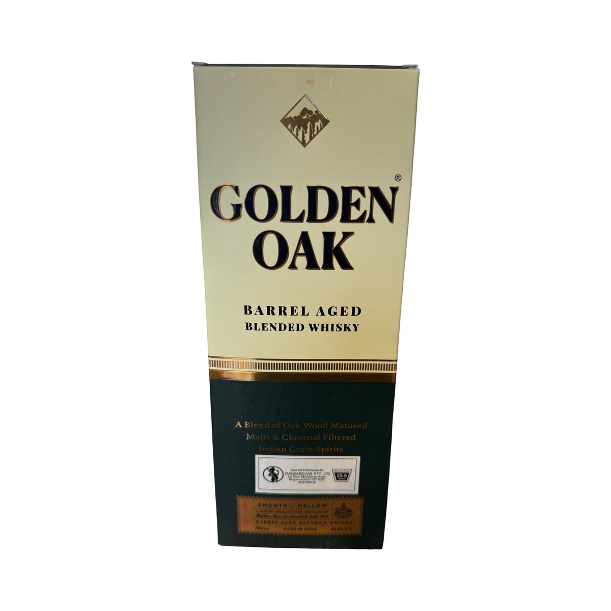 Golden Oak Barrel Aged Blended Premium Indian Whisky 750ml
