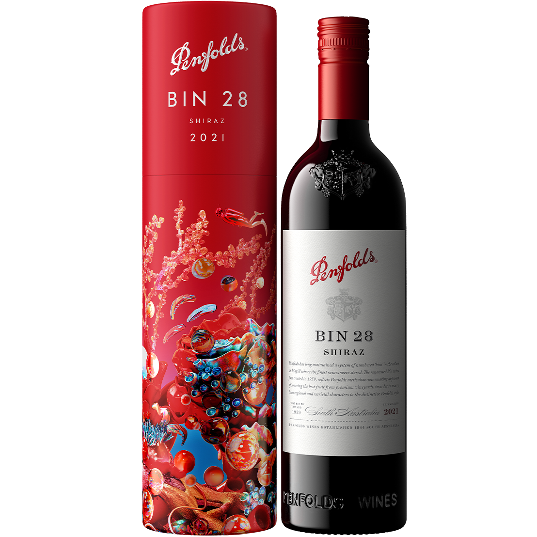 Venure Beyond Bin 28 Shiraz 2021 Deap Sea Gift Box 750ml