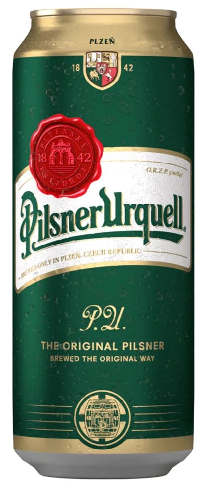 Pilsner Urquell Lager Beer Can 24X500ml