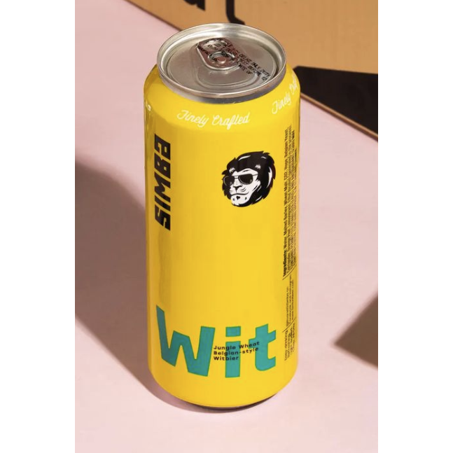 Simba Wit Premium Beer 500ml Cans 24x500ml