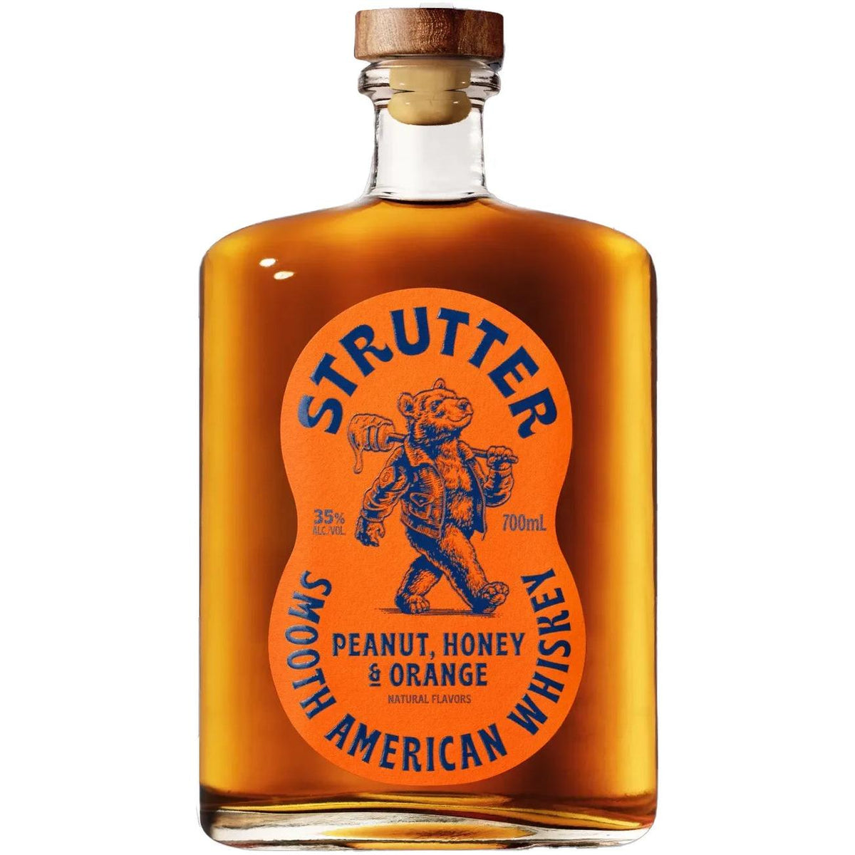 Strutter American Flavored Peanut Butter, Honey, Orange Whiskey 700ml