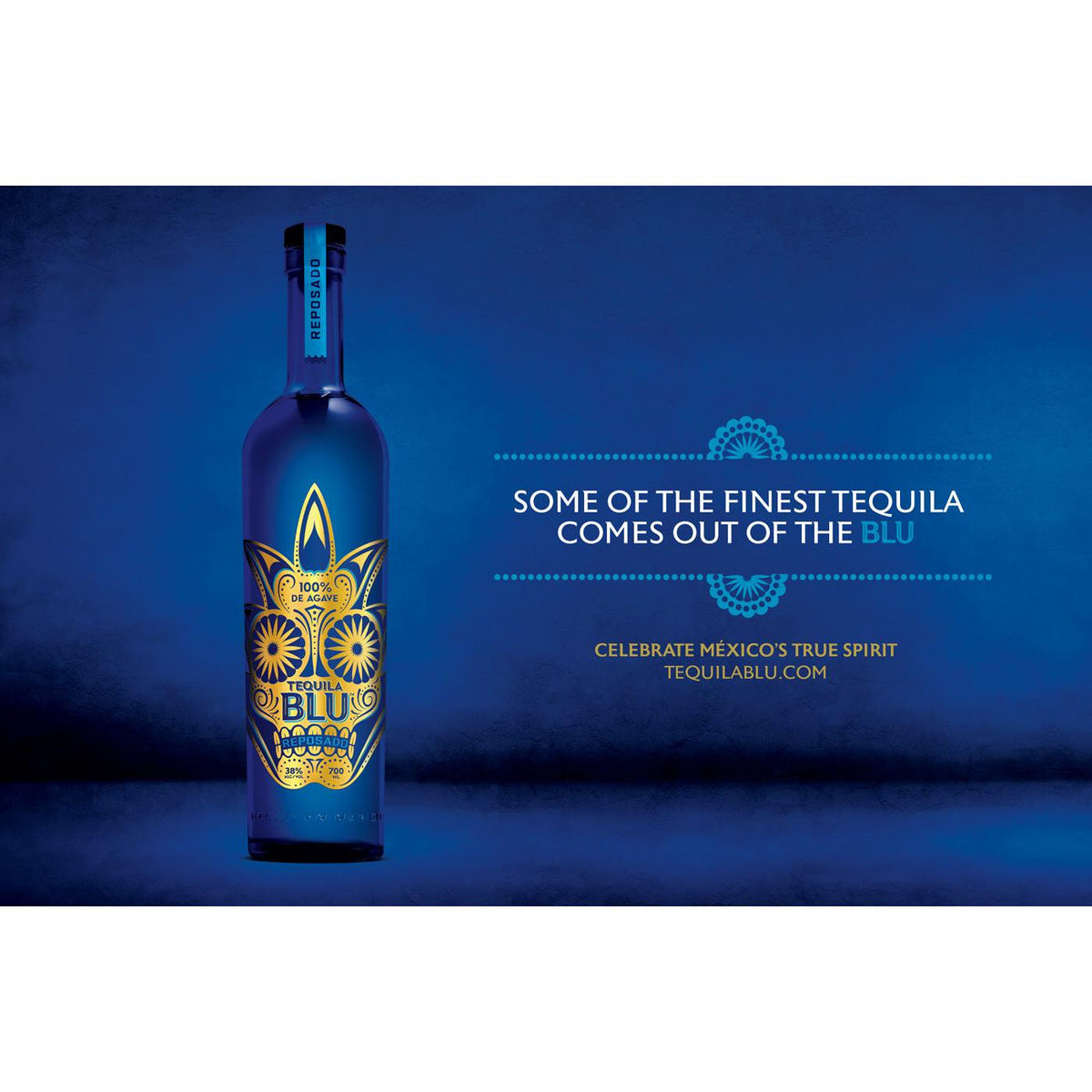 Tequila Blu Reposado Premium Tequila 700ml