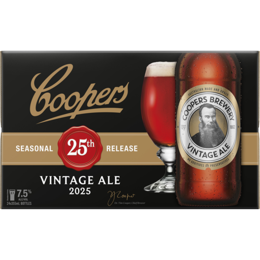 Coopers Vintage Ale (25th Anniversary) Seasonal Release 2025 Limited Edition