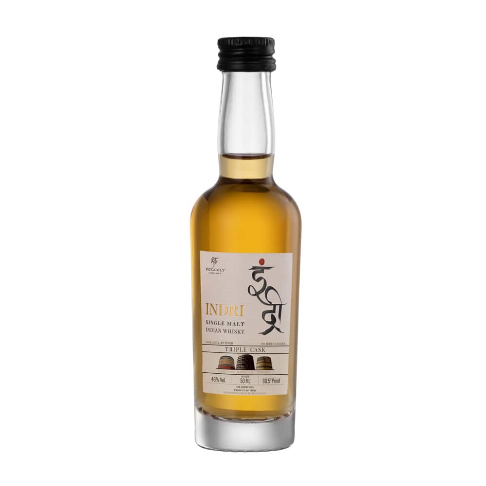 Indri Single Malt Indian Whisky Miniature 50ml