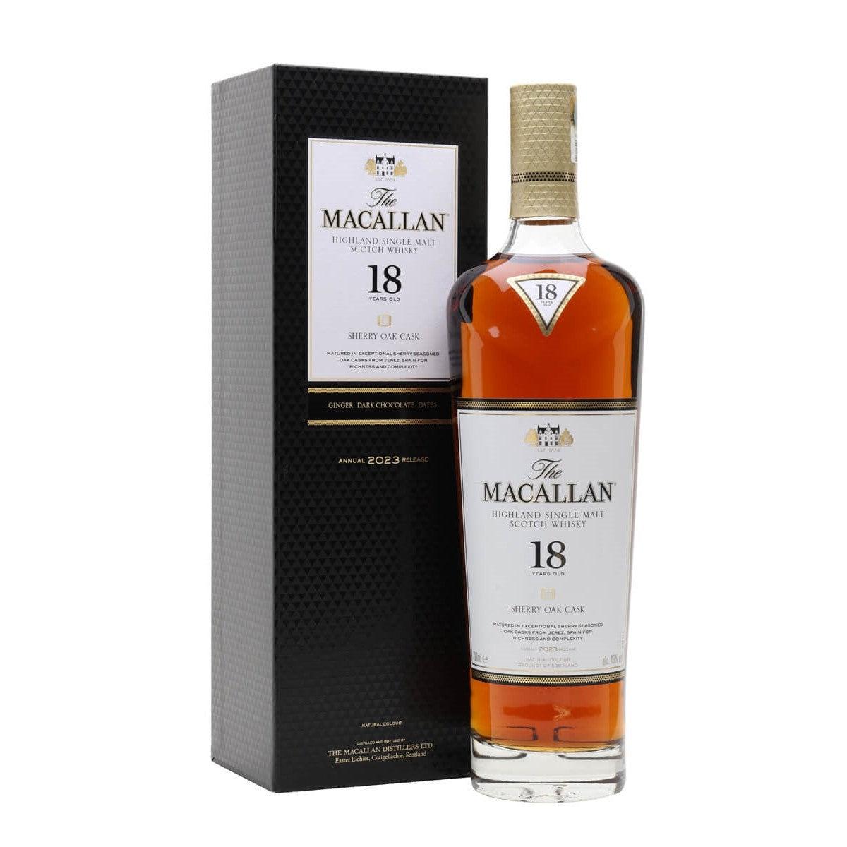 Macallan 18 Year Old Sherry Oak 2023 Release 700ml