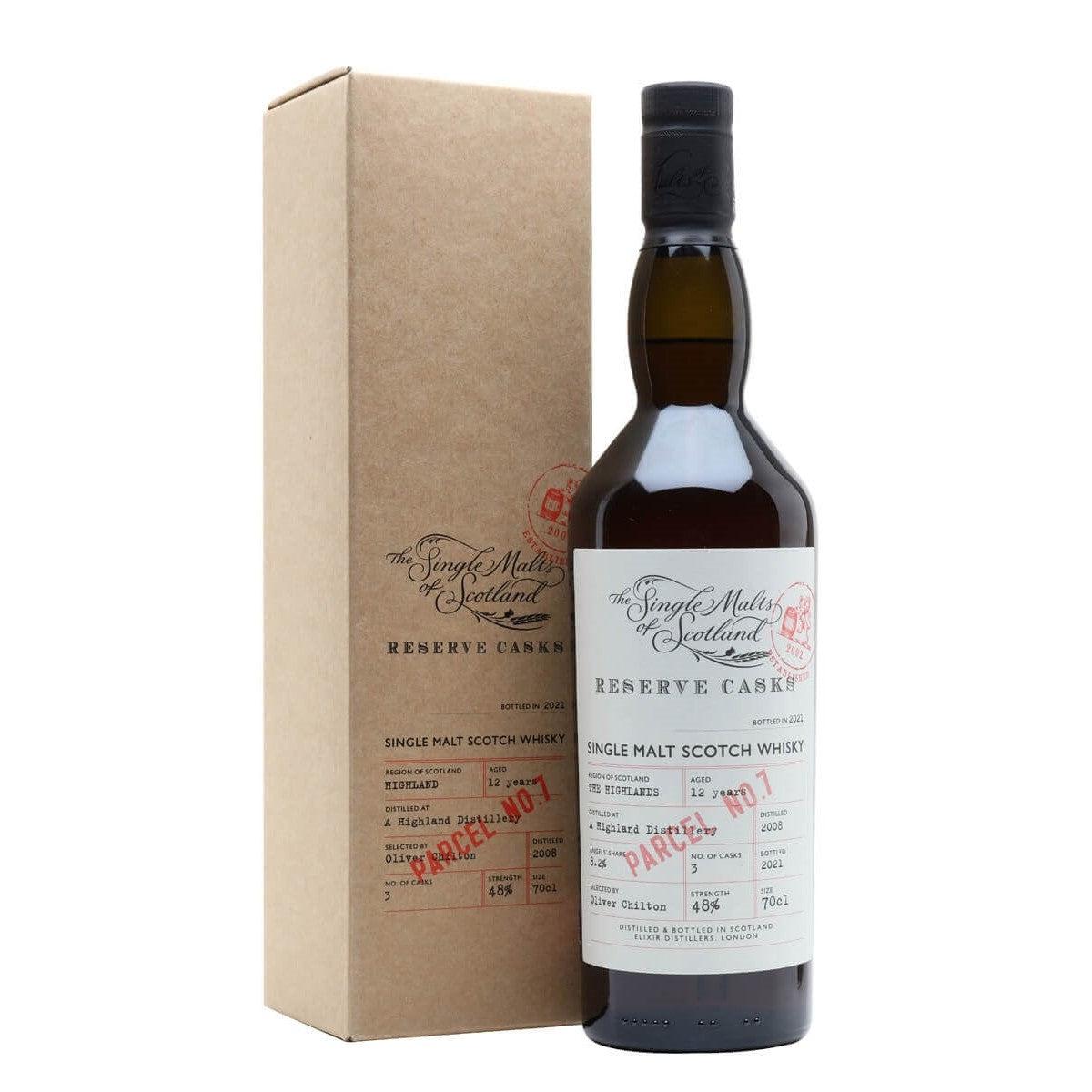 Single Malts of Scotland Highland 2008 12 Year Old Reserve Casks 700ml