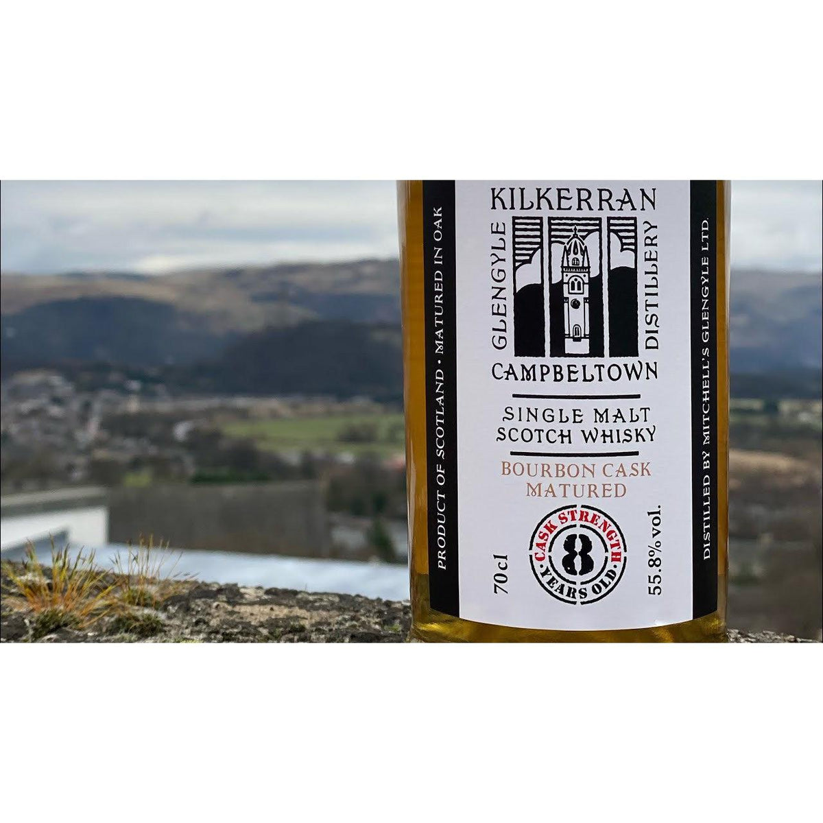 Kilkerran 8 Year Old Cask Strength Bourbon Cask Single Malt 700ml 2025 Release