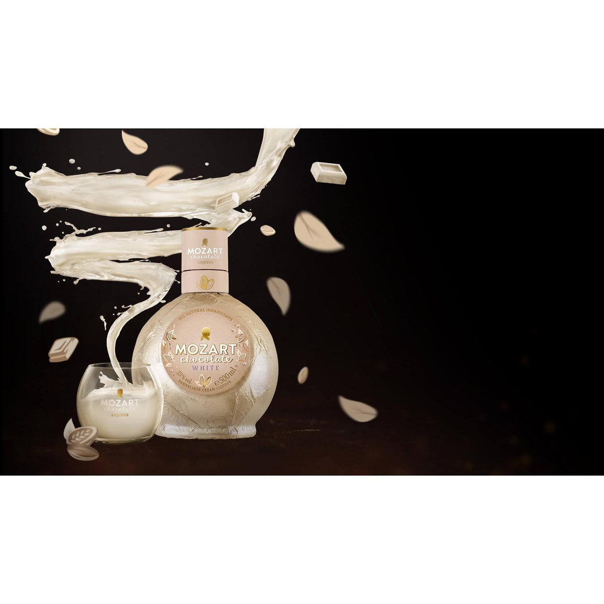 Mozart White Chocolate Vanilla Cream Liqueur 500mL