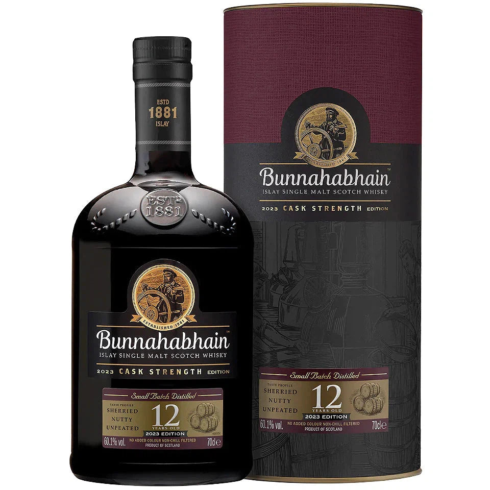 Bunnahabhain 12 Year Old Cask Strength 2023 Single Malt Scotch Whisky 700ml