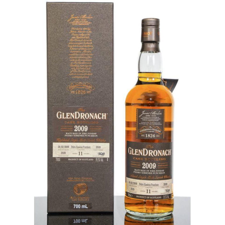 2009 Glendronach Single Cask No.2039 Pedro Ximenez Sherry Puncheon Cask Strength 11 Year Old Single Malt Scotch Whisky 700ml