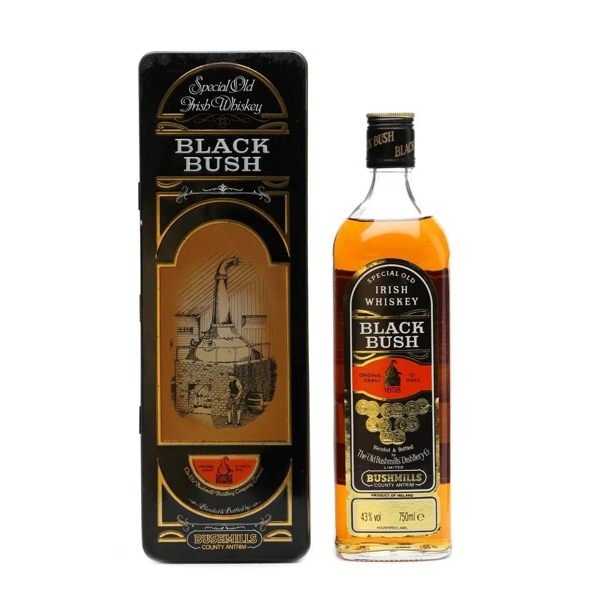 Bushmills Black Bush Special Old (Vintage 1980s) Irish Whiskey