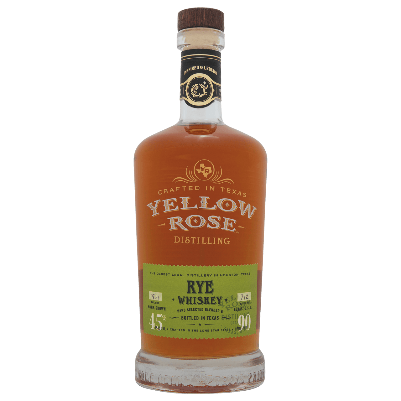Yellow Rose Rye Whiskey 700ml