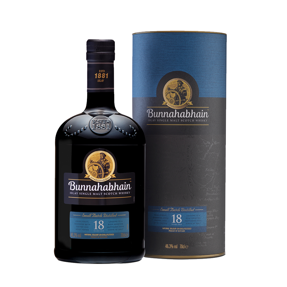 Bunnahabhain 18 Year Old Single Malt Scotch Whisky 700ml