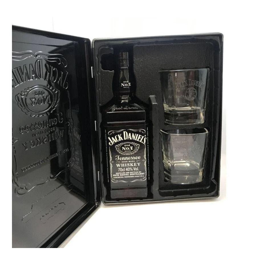 Jack Daniel's No 7 700mL & 2 Glass Pack