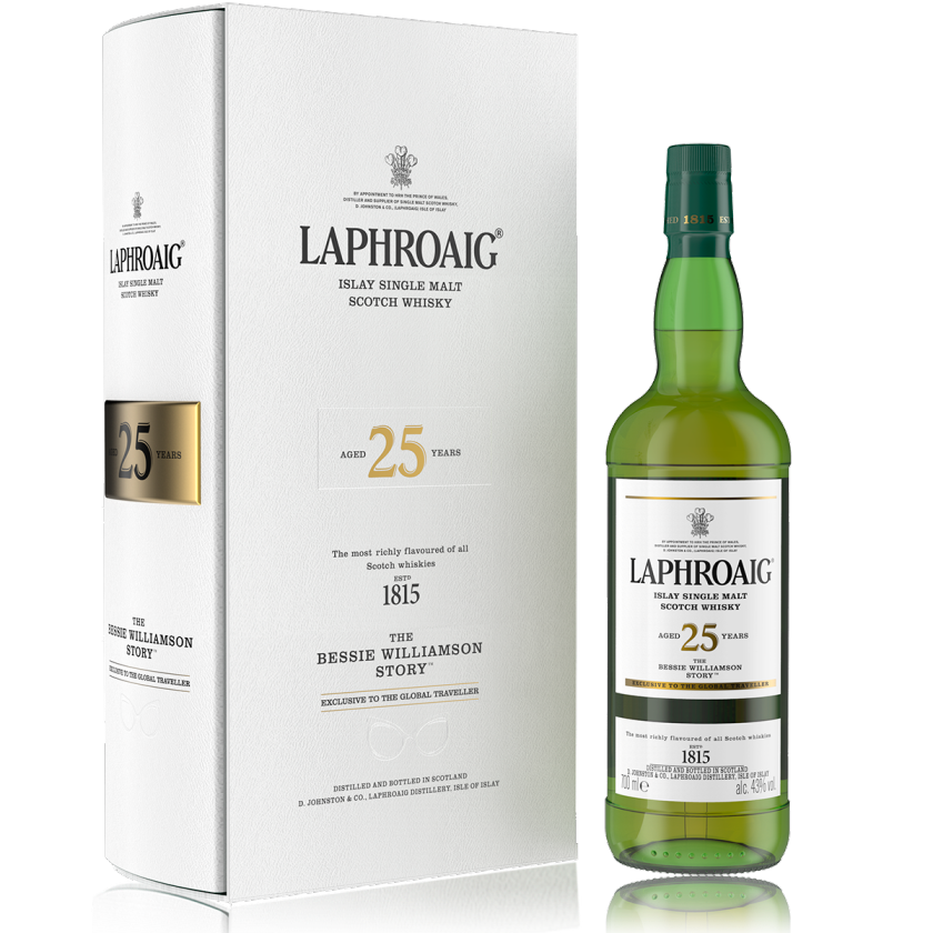 Laphroaig Bessie Williamson Story 25 Year Old Limited Edition Whisky 700ml