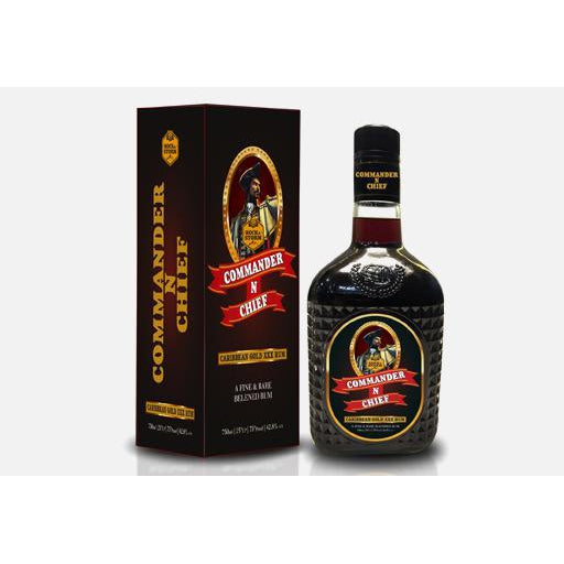 Commander N Chief Caribbean Gold XXX Indian Rum 750ml