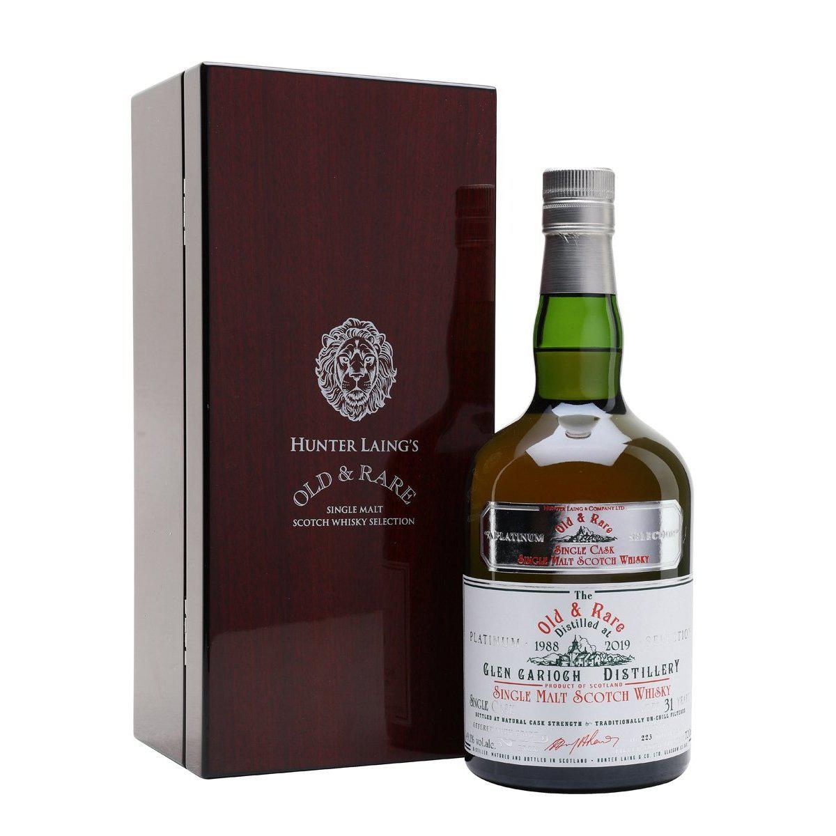 1988 Hunter Laing's Old & Rare Glen Garioch 31 Year Old Cask Strength Single Malt Scotch Whisky 700ml