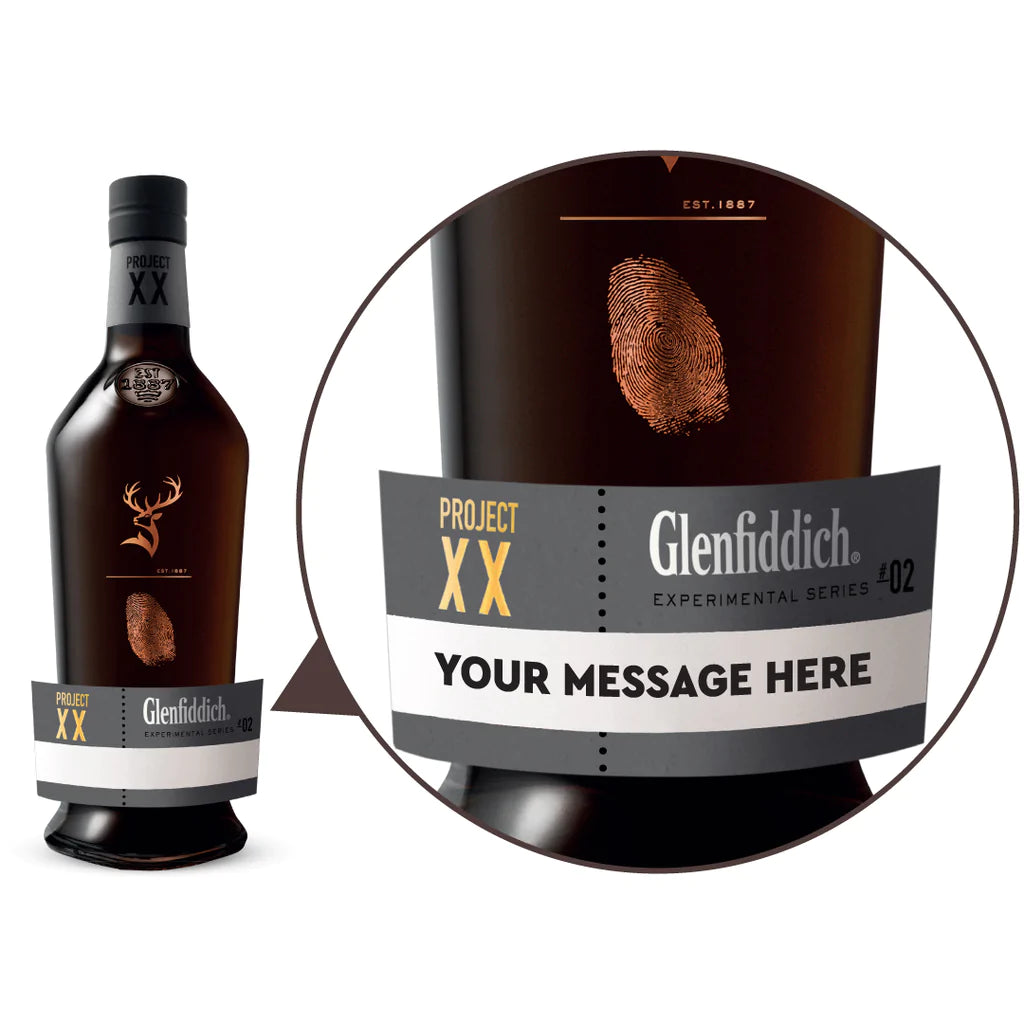 Glenfiddich Experimental Series Project XX Whisky Personalised Label 700ml