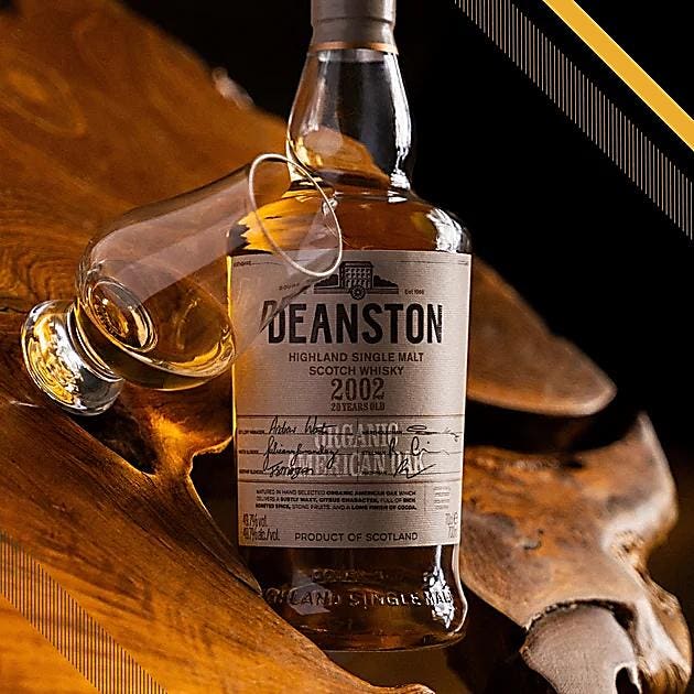 Deanston 2002 Organic American Oak 20 Year Old Single Malt Scotch Whisky 700ml
