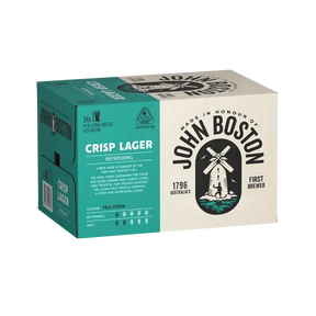 John Boston Crisp Lager Bottle 24x330ml