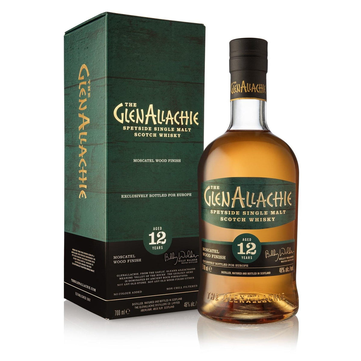 The GlenAllachie 12 Year Old Moscatel Wood Finish 700ml