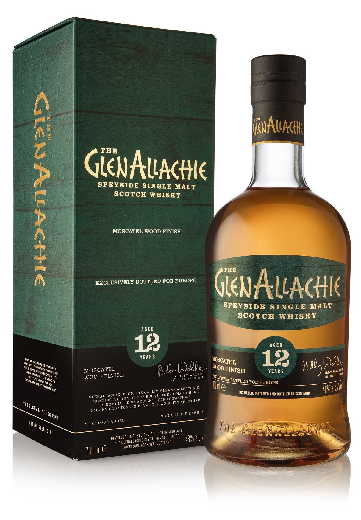 The GlenAllachie 12 Year Old Moscatel Wood Finish 700ml