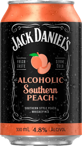 Jack Daniel's Southern Peach & Lemonade 4.8% Cans 24X330mL