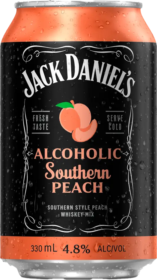 Jack Daniel's Southern Peach & Lemonade 4.8% Cans 24X330mL