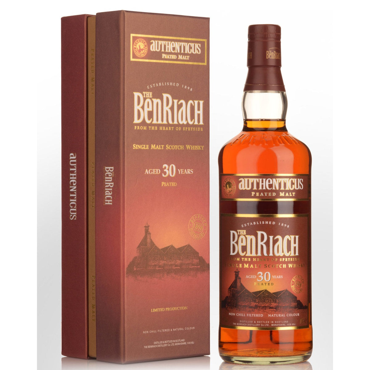 Benriach Authenticus Peated 30 Year Old Single Malt Scotch Whisky 700ml