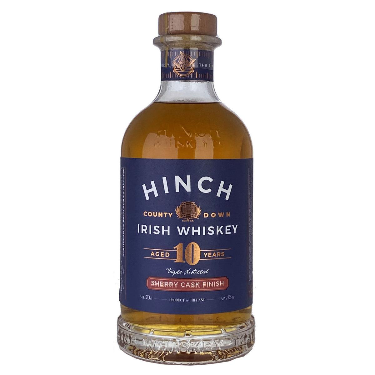 Hinch 10yo Sherry Cask Finish Irish Whiskey 43% 700ml