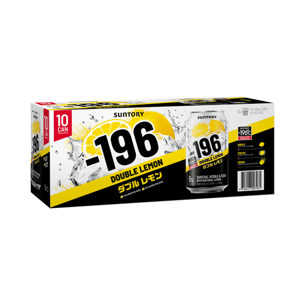 Suntory -196 Double Lemon & Soda 10X330ml