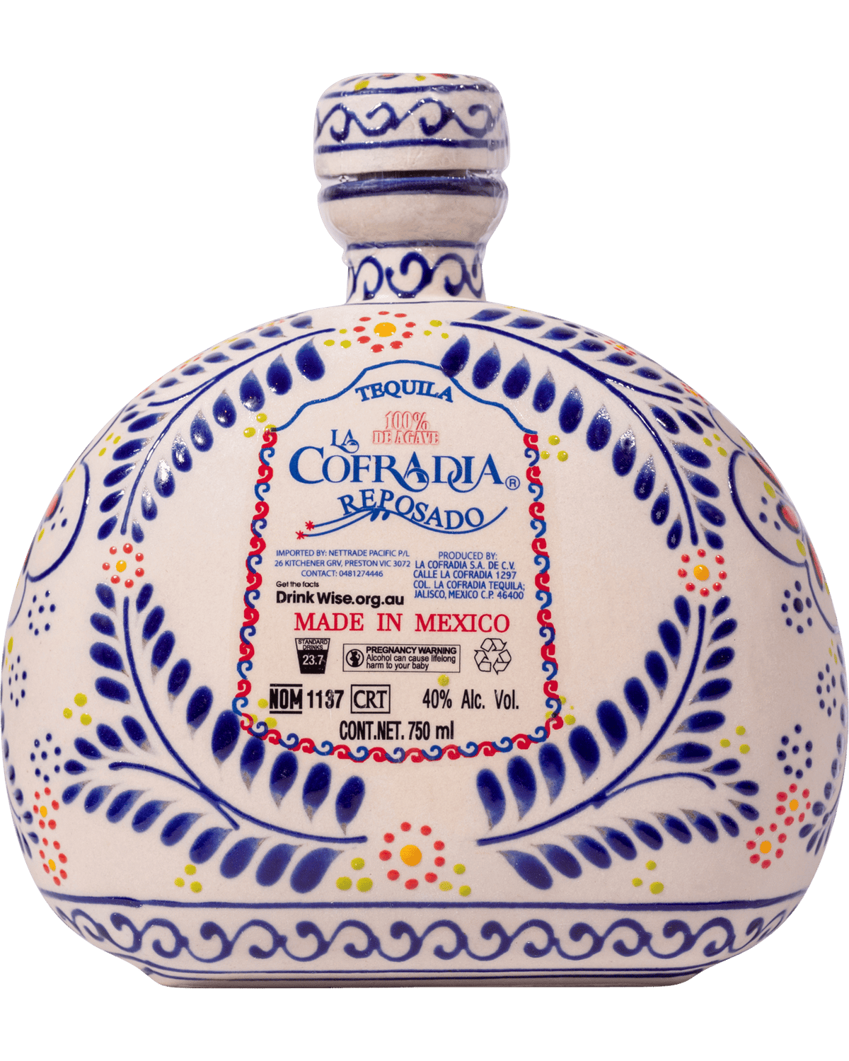 La Cofradia Talavera Reposado 40% 750ml