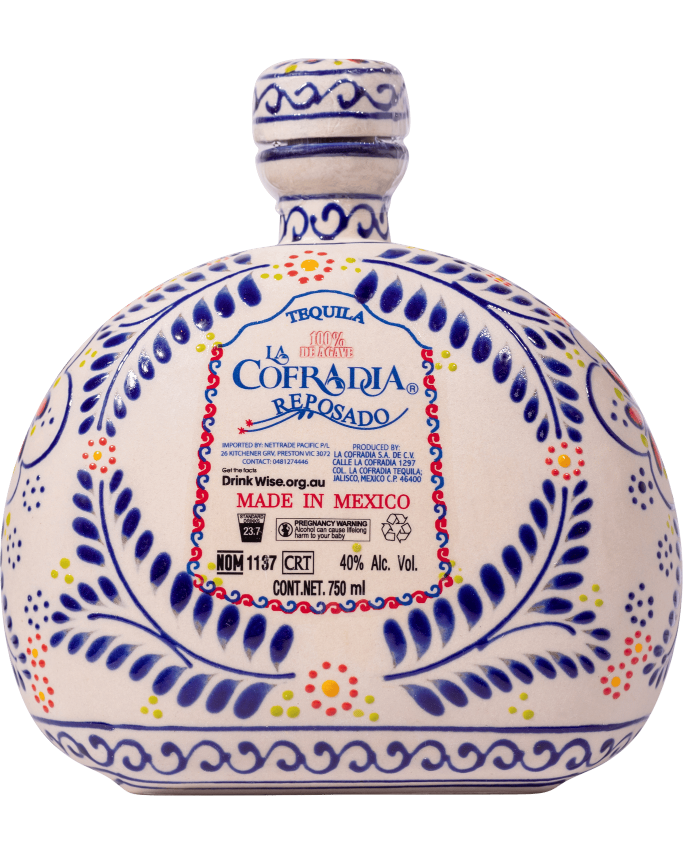 La Cofradía Talavera Reposado 40% 750ml
