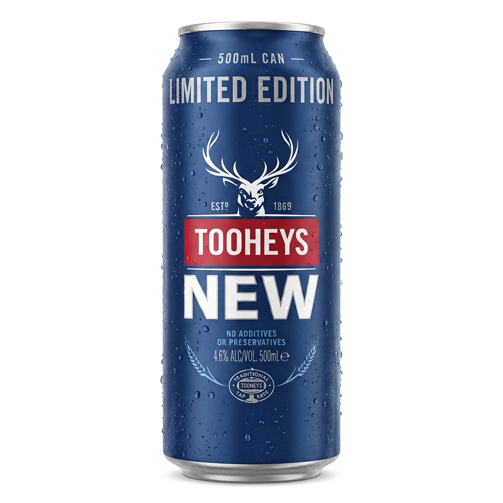 Tooheys New Australian Lager Beer Can 500ml