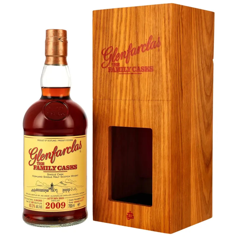 Glenfarclas 2009 Family Casks Sherry Butt #1118 Autumn 2025 700ml