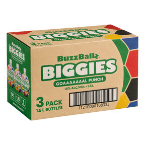 BuzzBallz Biggies Goaaaaaal-Melon Cocktail 1.5L Case of 3