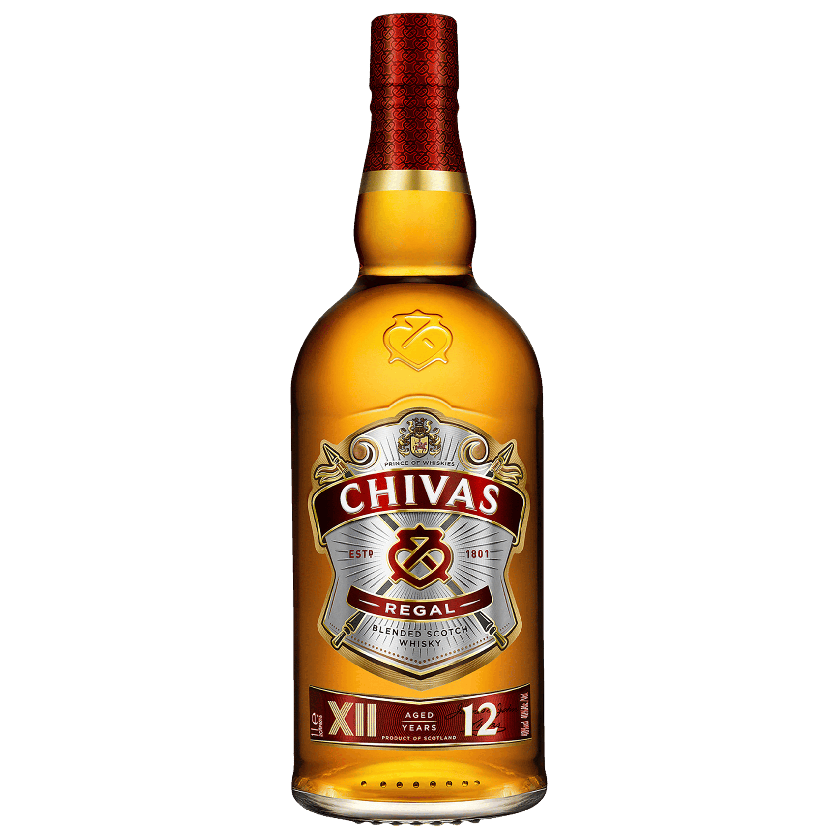 Chivas Regal 12 Year Old Blended Scotch Whisky 1L